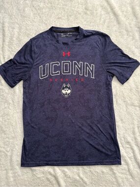 Under Armour Navy UConn Huskies Short Sleeve Performance Tee with Red Accents